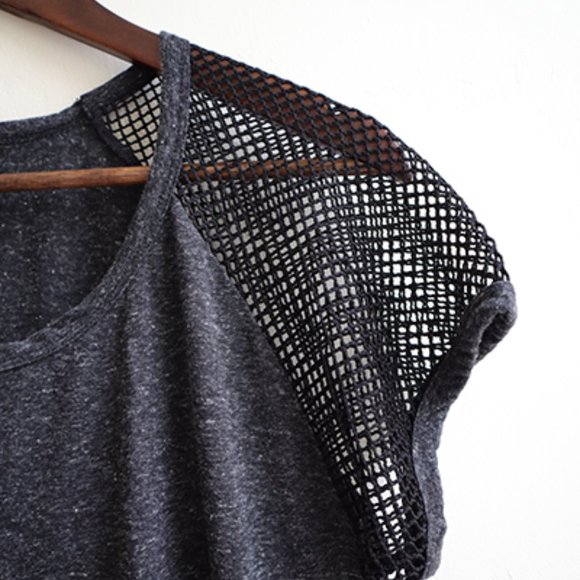 RBX Live Life Active Mesh Top, Black/Charcoal, Large - Picture 2 of 6